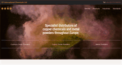 Desktop Screenshot of cpchemicals.com